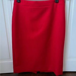 J. Crew No.2 Pencil skirt in red/orange size 0